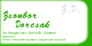 zsombor dorcsak business card